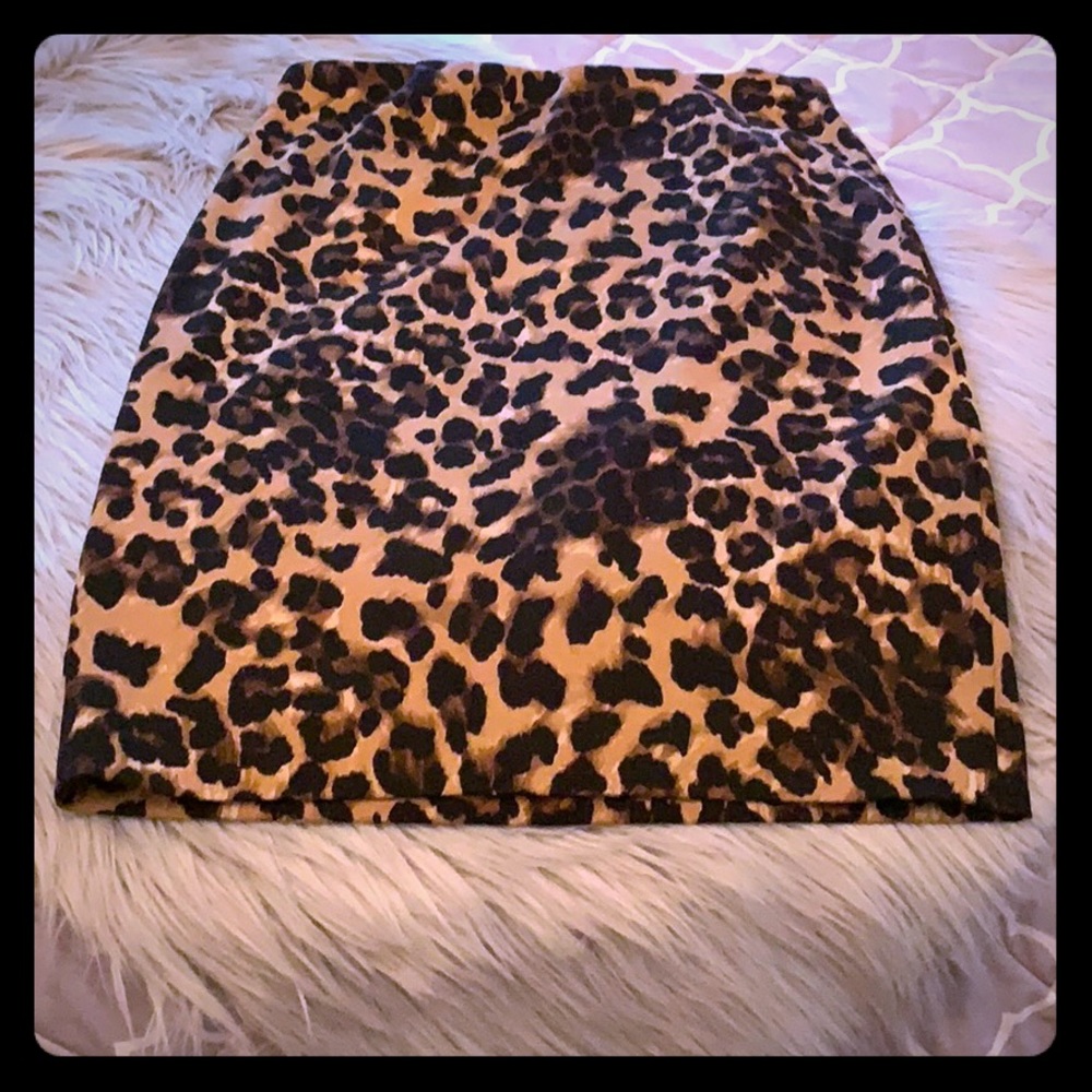 Cheetah Print Skirt Grace Elements XS